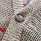 Burberry Check Wool Mohair Blend Cardigan Burberry Check Wool Mohair Blend Cardigan
