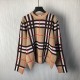 Burberry Check Wool Blend Sweater Burberry Check Wool Blend Sweater