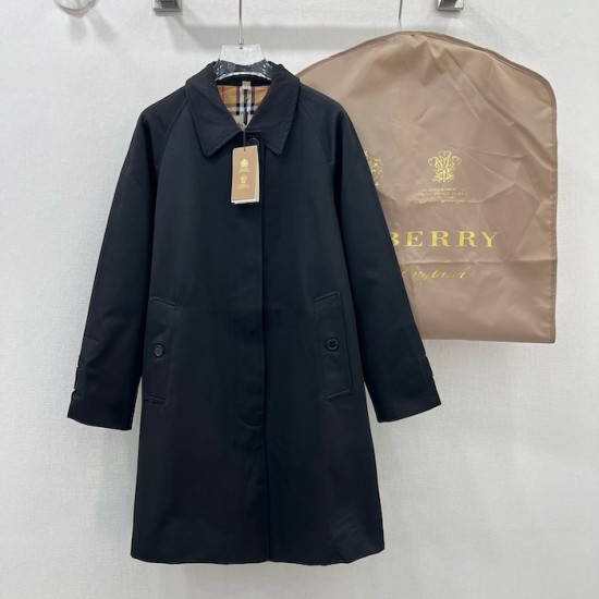 Burberry Mid-length Camden Heritage Car Coat Black Burberry Mid-length Camden Heritage Car Coat Black