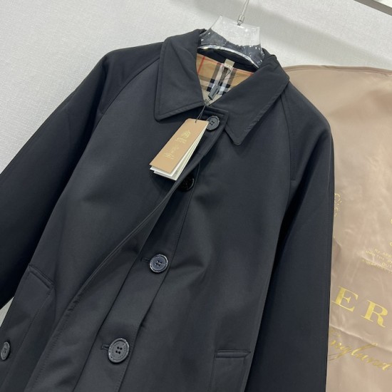 Burberry Mid-length Camden Heritage Car Coat Black Burberry Mid-length Camden Heritage Car Coat Black