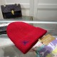 Burberry Ribbed Cashmere Beanie Red Burberry Ribbed Cashmere Beanie Red