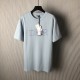 Dior and Hylton Nel T-Shirt Relaxed Fit Blue Cotton Jersey Dior and Hylton Nel T-Shirt Relaxed Fit Blue Cotton Jersey