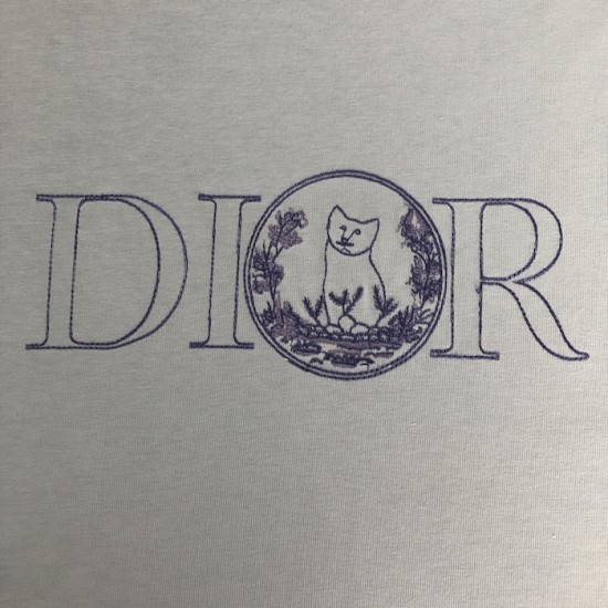 Dior and Hylton Nel T-Shirt Relaxed Fit Blue Cotton Jersey Dior and Hylton Nel T-Shirt Relaxed Fit Blue Cotton Jersey