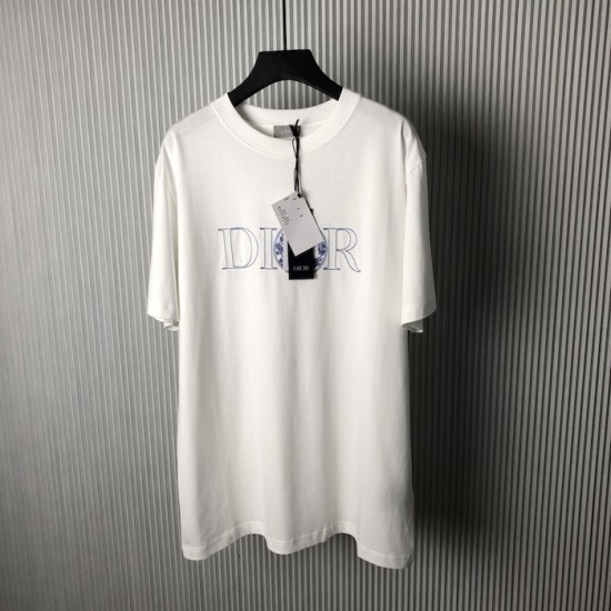 Dior and Hylton Nel T-Shirt Relaxed Fit White Cotton Jersey Dior and Hylton Nel T-Shirt Relaxed Fit White Cotton Jersey