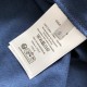 Replica Dior Oblique Deep Blue Cotton T-Shirt - Luxury Streetwear Tee Replica Dior Oblique Deep Blue T-Shirt front and back view on model