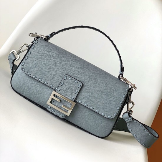 Fendi Baguette Light Blue Selleria Bag Fendi Baguette Light Blue Selleria Bag