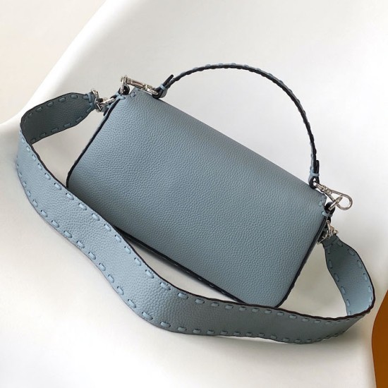 Fendi Baguette Light Blue Selleria Bag Fendi Baguette Light Blue Selleria Bag