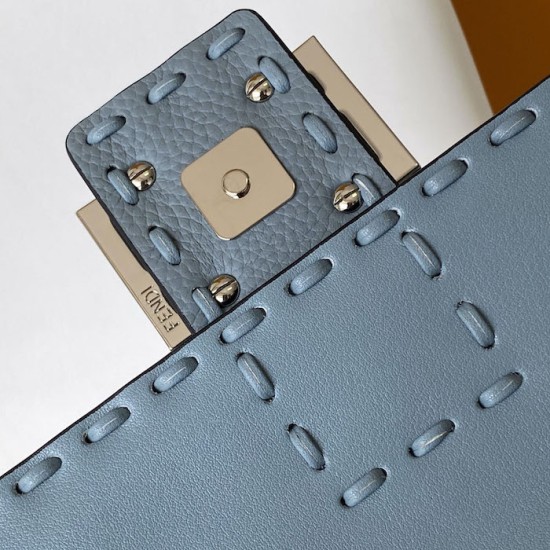 Fendi Baguette Light Blue Selleria Bag Fendi Baguette Light Blue Selleria Bag