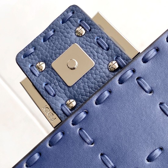 Fendi Baguette Navy Blue Selleria Bag Fendi Baguette Navy Blue Selleria Bag