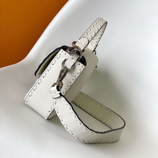 Fendi Baguette White Selleria Bag Fendi Baguette White Selleria Bag