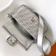 Fendi Baguette Suede bag with FF in iridescent crystals and studs Fendi Baguette Suede bag with FF in iridescent crystals and studs