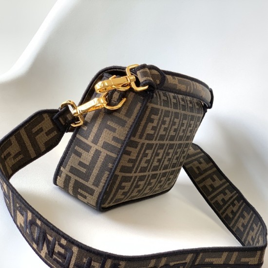 Fendi Baguette Brown FF jacquard fabric bag Fendi Baguette Brown FF jacquard fabric bag