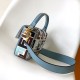 Fendi Baguette Multicolor canvas bag with FF embroidery Blue Fendi Baguette Multicolor canvas bag with FF embroidery Blue