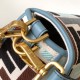 Fendi Baguette Multicolor canvas bag with FF embroidery Blue Fendi Baguette Multicolor canvas bag with FF embroidery Blue