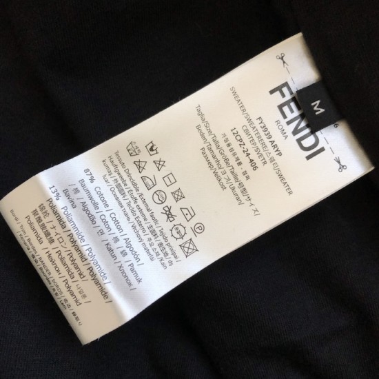 Fendi Black FF terry sweatshirt Fendi Black FF terry sweatshirt