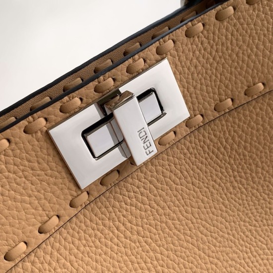 Fendi Peekaboo ISeeU Small Beige Selleria Bag Fendi Peekaboo ISeeU Small Beige Selleria Bag