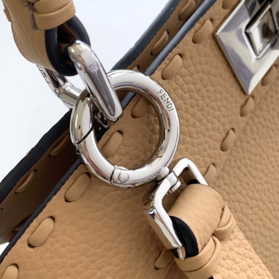 Fendi Peekaboo ISeeU Small Beige Selleria Bag Fendi Peekaboo ISeeU Small Beige Selleria Bag