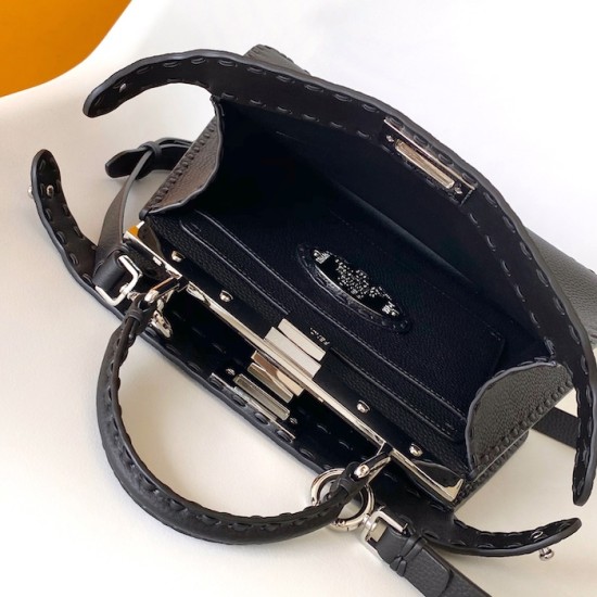 Fendi Peekaboo ISeeU Small Black Selleria Bag Fendi Peekaboo ISeeU Small Black Selleria Bag
