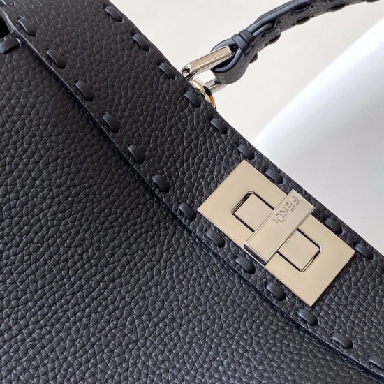 Fendi Peekaboo ISeeU Small Black Selleria Bag Fendi Peekaboo ISeeU Small Black Selleria Bag