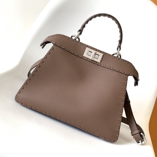 Fendi Peekaboo ISeeU Small Brown Selleria Bag Fendi Peekaboo ISeeU Small Brown Selleria Bag