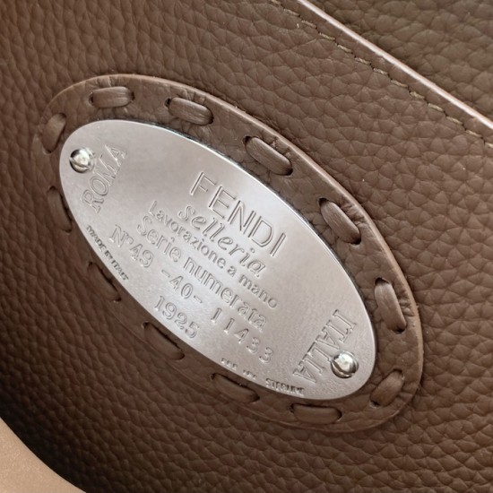 Fendi Peekaboo ISeeU Small Brown Selleria Bag Fendi Peekaboo ISeeU Small Brown Selleria Bag