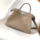 Fendi Peekaboo ISeeU Small Grey Selleria Bag Fendi Peekaboo ISeeU Small Grey Selleria Bag
