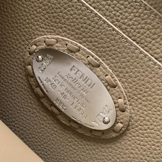 Fendi Peekaboo ISeeU Small Grey Selleria Bag Fendi Peekaboo ISeeU Small Grey Selleria Bag
