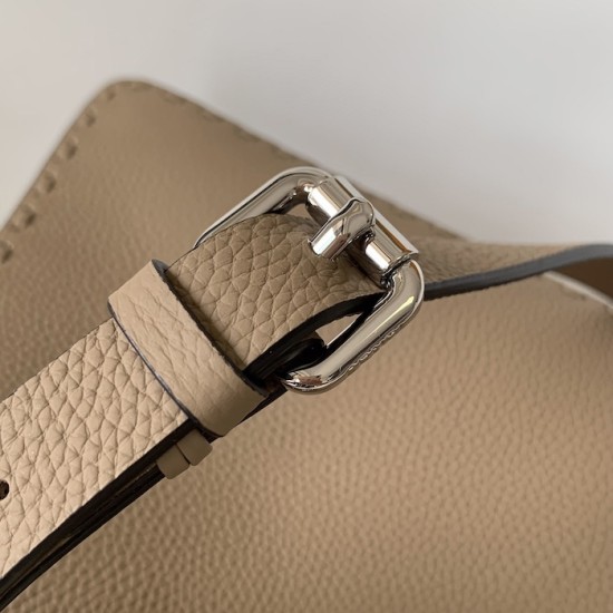Fendi Peekaboo ISeeU Small Grey Selleria Bag Fendi Peekaboo ISeeU Small Grey Selleria Bag