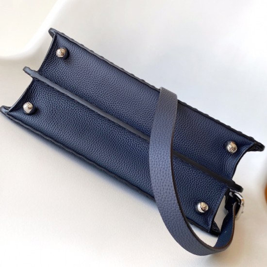 Fendi Peekaboo ISeeU Small Navy Selleria Bag Fendi Peekaboo ISeeU Small Navy Selleria Bag