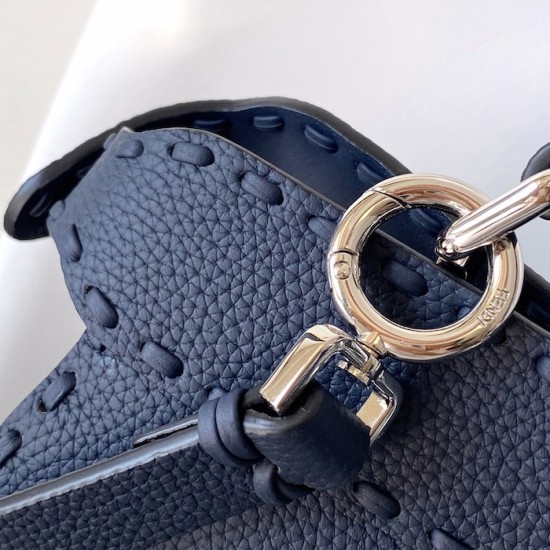 Fendi Peekaboo ISeeU Small Navy Selleria Bag Fendi Peekaboo ISeeU Small Navy Selleria Bag
