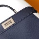 Fendi Peekaboo ISeeU Small Navy Selleria Bag Fendi Peekaboo ISeeU Small Navy Selleria Bag
