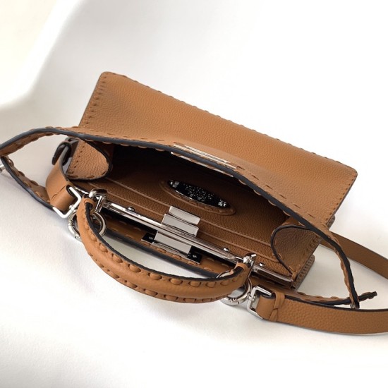 Fendi Peekaboo ISeeU Small Tan Selleria Bag Fendi Peekaboo ISeeU Small Tan Selleria Bag