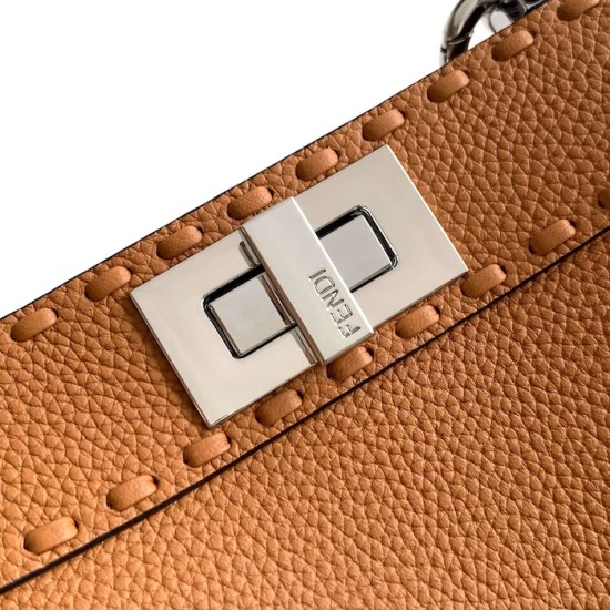 Fendi Peekaboo ISeeU Small Tan Selleria Bag Fendi Peekaboo ISeeU Small Tan Selleria Bag