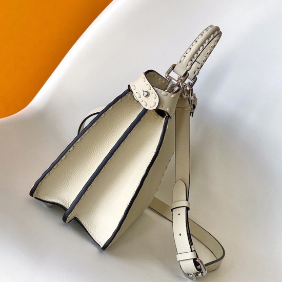 Fendi Peekaboo ISeeU Small White Selleria Bag Fendi Peekaboo ISeeU Small White Selleria Bag