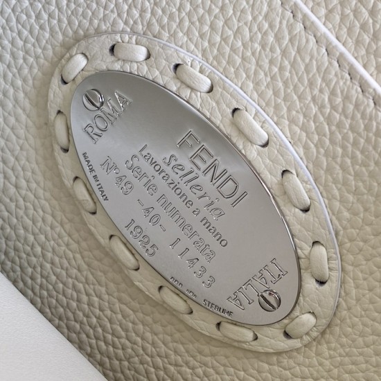 Fendi Peekaboo ISeeU Small White Selleria Bag Fendi Peekaboo ISeeU Small White Selleria Bag