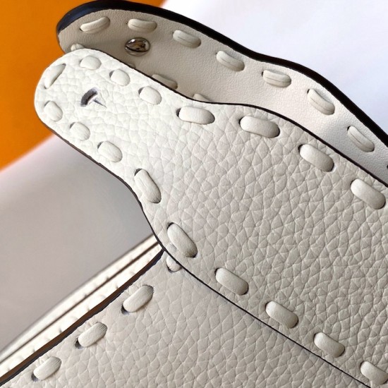 Fendi Peekaboo ISeeU Small White Selleria Bag Fendi Peekaboo ISeeU Small White Selleria Bag