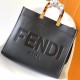 Fendi Sunshine Medium Black Leather Shopper Fendi Sunshine Medium Black Leather Shopper