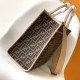 Fendi Sunshine Medium Brown FF jacquard fabric bag Fendi Sunshine Medium Brown FF jacquard fabric bag