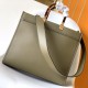 Fendi Sunshine Medium Dove Gray Leather Shopper Fendi Sunshine Medium Dove Gray Leather Shopper