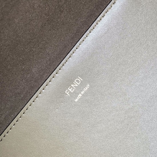 Fendi Sunshine Medium Dove Gray Leather Shopper Fendi Sunshine Medium Dove Gray Leather Shopper
