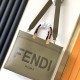 Fendi Sunshine Medium Dove Gray Leather Shopper Fendi Sunshine Medium Dove Gray Leather Shopper