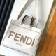 Fendi Sunshine Medium White Leather Shopper Fendi Sunshine Medium White Leather Shopper