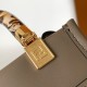Fendi Mini Sunshine Shopper Dark Grey Leather and Elaphe Fendi Mini Sunshine Shopper Dark Grey Leather and Elaphe