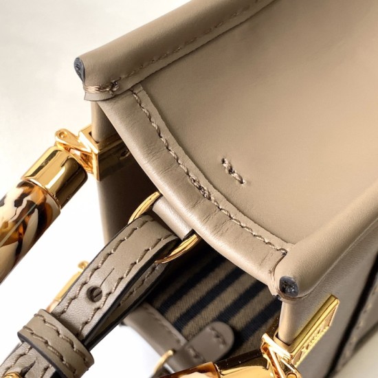 Fendi Mini Sunshine Shopper Dark Grey Leather and Elaphe Fendi Mini Sunshine Shopper Dark Grey Leather and Elaphe