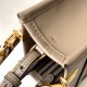 Fendi Mini Sunshine Shopper Dark Grey Leather and Elaphe Fendi Mini Sunshine Shopper Dark Grey Leather and Elaphe