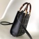Fendi Mini Sunshine Shopper Black FF Zucca Leather Fendi Mini Sunshine Shopper Black FF Zucca Leather