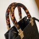 Fendi Mini Sunshine Shopper Black FF Zucca Leather Fendi Mini Sunshine Shopper Black FF Zucca Leather