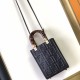 Fendi Mini Sunshine Shopper Black FF Zucca Leather Fendi Mini Sunshine Shopper Black FF Zucca Leather