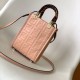 Fendi Mini Sunshine Shopper Pink FF Zucca Leather Fendi Mini Sunshine Shopper Pink FF Zucca Leather