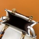 Fendi Mini Sunshine Shopper White FF Zucca Leather Fendi Mini Sunshine Shopper White FF Zucca Leather